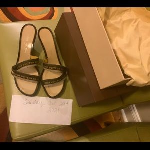 Louis Vuitton strappy sandals